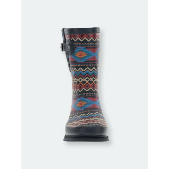 Western Chief Women's Country Stripe Mid Rain Boot Boots Gray 5 Western Chief Women's Country Stripe Mid Rain Boot Boots Gray - Image 5