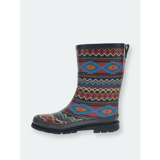 Western Chief Women's Country Stripe Mid Rain Boot Boots Gray 6 Western Chief Women's Country Stripe Mid Rain Boot Boots Gray - Image 6
