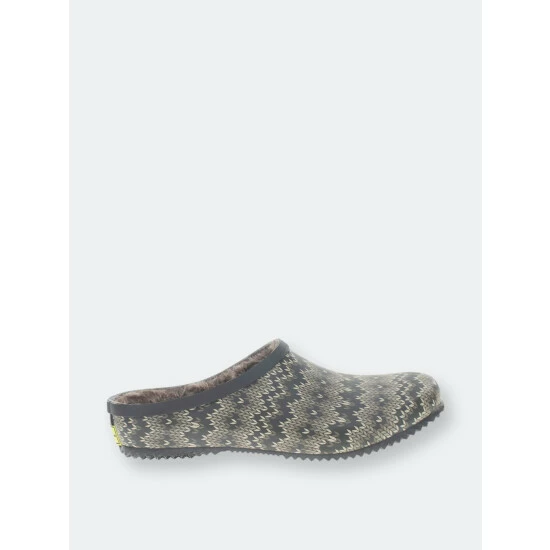 Western Chief Women's Fair Isle Clog Mules & Slides Taupe 1 Western Chief Women's Fair Isle Clog Mules & Slides Taupe