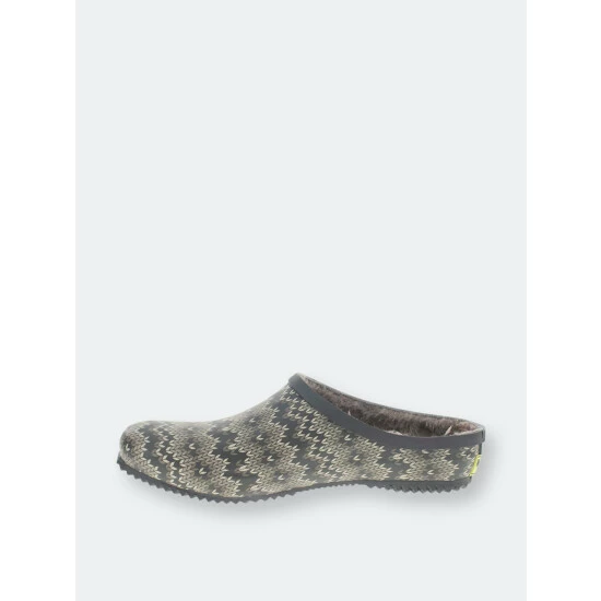 Western Chief Women's Fair Isle Clog Mules & Slides Taupe 3 Western Chief Women's Fair Isle Clog Mules & Slides Taupe - Image 3