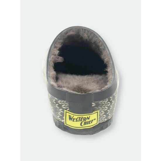 Western Chief Women's Fair Isle Clog Mules & Slides Taupe 6 Western Chief Women's Fair Isle Clog Mules & Slides Taupe - Image 6