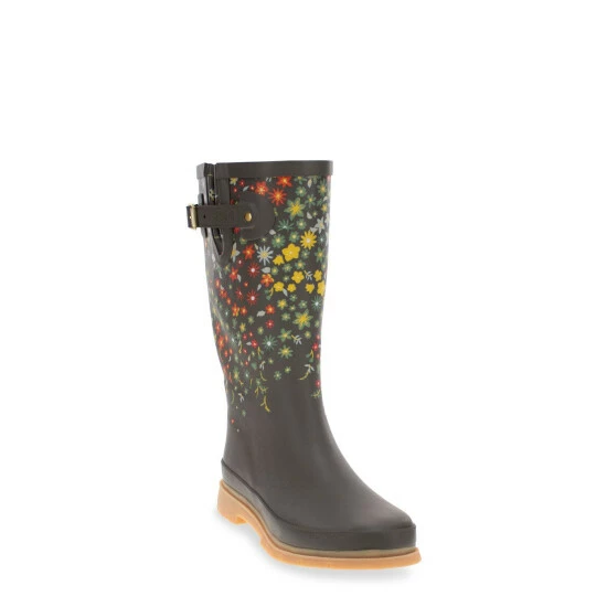 Western Chief Women's Falling Petals Tall Boot Boots Olive 2 Western Chief Women's Falling Petals Tall Boot Boots Olive - Image 2