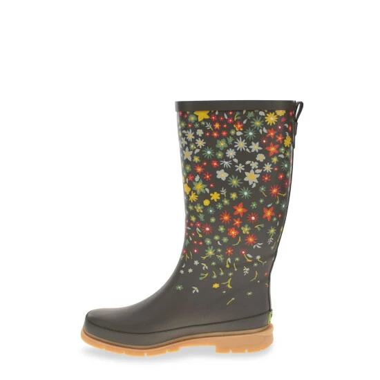 Western Chief Women's Falling Petals Tall Boot Boots Olive 3 Western Chief Women's Falling Petals Tall Boot Boots Olive - Image 3