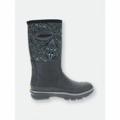 Western Chief Women's Bandana Neoprene Mid Boot - Black Boots