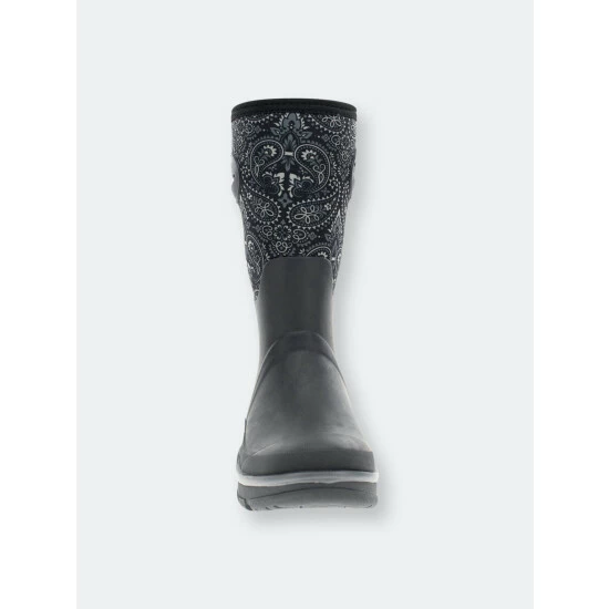 Western Chief Women's Bandana Neoprene Mid Boot - Black Boots 5 Western Chief Women's Bandana Neoprene Mid Boot - Black Boots - Image 5