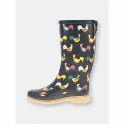 Western Chief Women's Chicken Plaid Tall Rain Boot Boots Navy 12 Western Chief Women's Chicken Plaid Tall Rain Boot Boots Navy -Western Chief shop unnamed file 1135