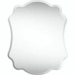 Camden Isle Ashley 23.625 In. X 30 In. Casual Irregular Frameless Classic Accent Mirror Lighting & Mirrors Clear