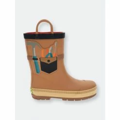 Western Chief Kids Happy Helper Rain Boot Baby Shoes & Accessories Chestnut
