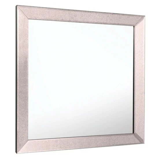Camden Isle Bristol 24 In. X 24 In. Casual Square Classic Accent Mirror Lighting & Mirrors Gray 2 Camden Isle Bristol 24 In. X 24 In. Casual Square Classic Accent Mirror Lighting & Mirrors Gray - Image 2
