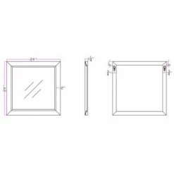 Camden Isle Bristol 24 In. X 24 In. Casual Square Classic Accent Mirror Lighting & Mirrors Gray 8 Camden Isle Bristol 24 In. X 24 In. Casual Square Classic Accent Mirror Lighting & Mirrors Gray -Western Chief shop unnamed file 128