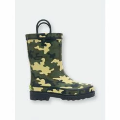 Western Chief Kids Camo Rain Boot Apparel Charcoal