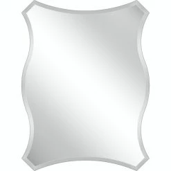 Camden Isle Merritt 32 In. X 23.625 In. Casual Irregular Frameless Classic Accent Mirror Lighting & Mirrors Clear