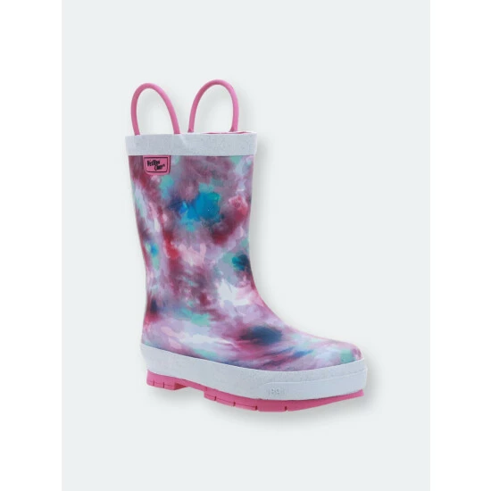 Western Chief Kids Tie Dye Rain Boot - Fuschia Apparel Fuchsia - Image 4