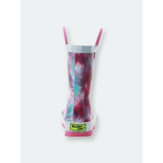 Western Chief Kids Tie Dye Rain Boot - Fuschia Apparel Fuchsia - Image 5