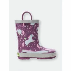 Western Chief Kids Fancy Horse Rain Boot Apparel Lilac