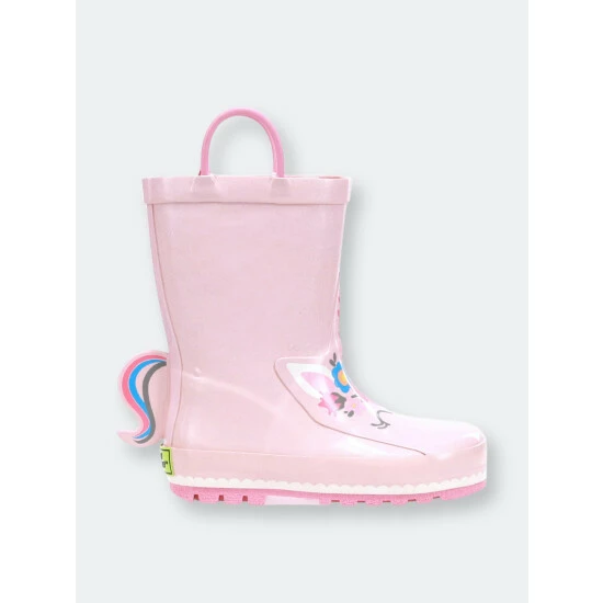 Western Chief Kids Unity Unicorn Rain Boot Apparel Soft Rose