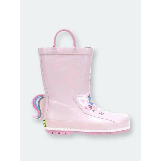 Western Chief Kids Unity Unicorn Rain Boot Apparel Soft Rose - Image 2