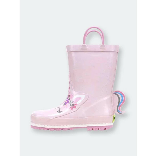 Western Chief Kids Unity Unicorn Rain Boot Apparel Soft Rose - Image 4