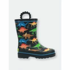Western Chief Kids Dino World Rain Boots Apparel Black