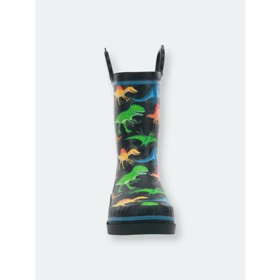 Western Chief Kids Dino World Rain Boots Apparel Black 6 Western Chief Kids Dino World Rain Boots Apparel Black - Image 6