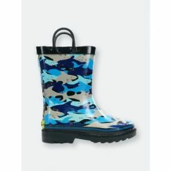 Western Chief Kids Shark Chomp Rain Boot - Blue Apparel