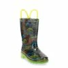 Western Chief Kids Dinosaur Lighted Rain Boot Shoes Gray