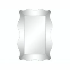 Camden Isle Antonella 23.625" X 35.375" Casual Irregular Framed Classic Accent Mirror Lighting & Mirrors Clear