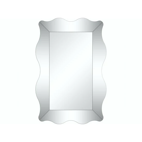 Camden Isle Antonella 23.625" X 35.375" Casual Irregular Framed Classic Accent Mirror Lighting & Mirrors Clear