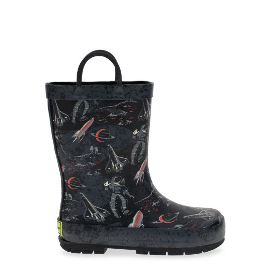 Western Chief Kids Space Tour Rain Boot Shoes Charcoal 1 Western Chief Kids Space Tour Rain Boot Shoes Charcoal