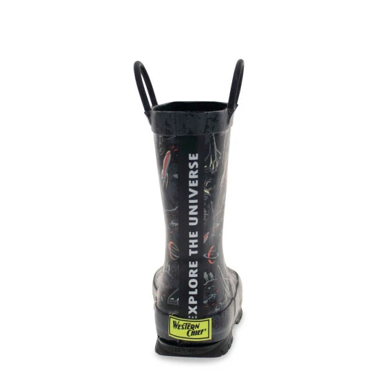 Western Chief Kids Space Tour Rain Boot Shoes Charcoal 4 Western Chief Kids Space Tour Rain Boot Shoes Charcoal - Image 4