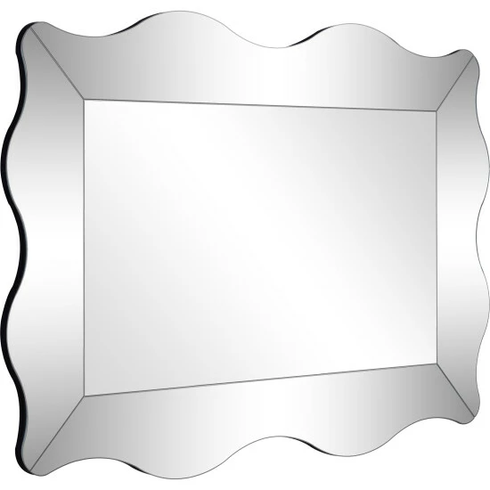 Camden Isle Antonella 23.625" X 35.375" Casual Irregular Framed Classic Accent Mirror Lighting & Mirrors Clear - Image 2