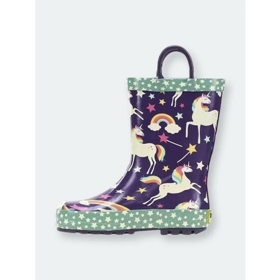 Western Chief Kids Unicorn Dreams Rain Boot Apparel Purple - Image 4