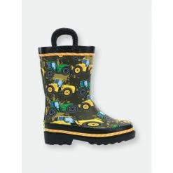 Western Chief Kids Tractor Tough Rain Boots Apparel Taupe