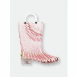 Western Chief Kids Tie Dye Lighted Rain Boot - Rose Gold Apparel