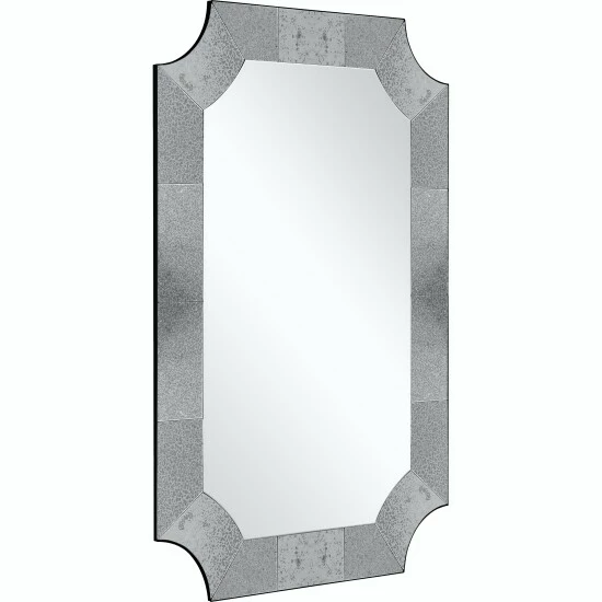 Camden Isle Templar 23.625" X 35.375" Casual Irregular Framed Classic Accent Mirror Lighting & Mirrors Gray 2 Camden Isle Templar 23.625" X 35.375" Casual Irregular Framed Classic Accent Mirror Lighting & Mirrors Gray - Image 2