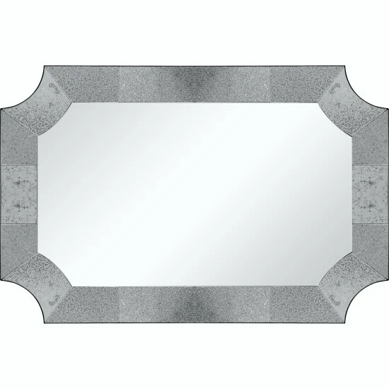 Camden Isle Templar 23.625" X 35.375" Casual Irregular Framed Classic Accent Mirror Lighting & Mirrors Gray 3 Camden Isle Templar 23.625" X 35.375" Casual Irregular Framed Classic Accent Mirror Lighting & Mirrors Gray - Image 3