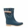Western Chief Women&apos;s Party Dot Mid Rain Boot Boots Navy