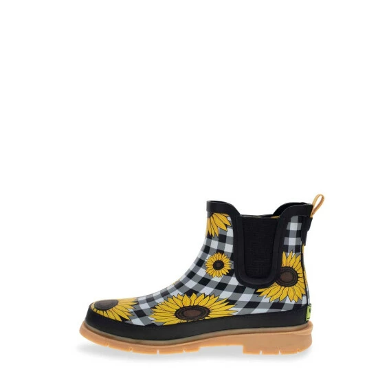Western Chief Women's Sunny Flowers Chelsea Boot Boots Black 4 Western Chief Women's Sunny Flowers Chelsea Boot Boots Black - Image 4