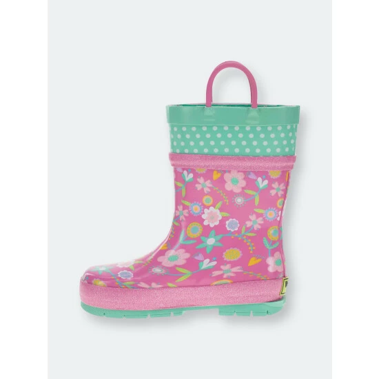 Western Chief Kids Flutter Rain Boot - Pink Boots - Image 5