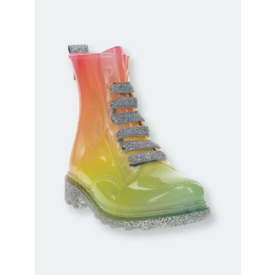 Western Chief Kids Glitter Combat Boot Apparel Multi 2 Western Chief Kids Glitter Combat Boot Apparel Multi - Image 2