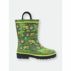 Western Chief Kids Vintage Tractors Rain Boot Apparel Green