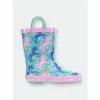 Western Chief Kids Lucky Unicorn Rain Boot Apparel Turquoise