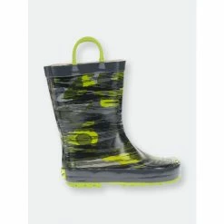 Western Chief Kids Distressed Camo Rain Boot Apparel Gray