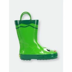 Western Chief Kids Frog Rain Boots Apparel Green
