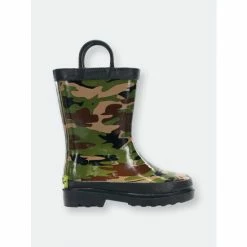 Western Chief Kids Camo Rain Boots Apparel Green