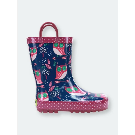Western Chief Kids Owl Dream Rain Boot Apparel Navy 1 Western Chief Kids Owl Dream Rain Boot Apparel Navy