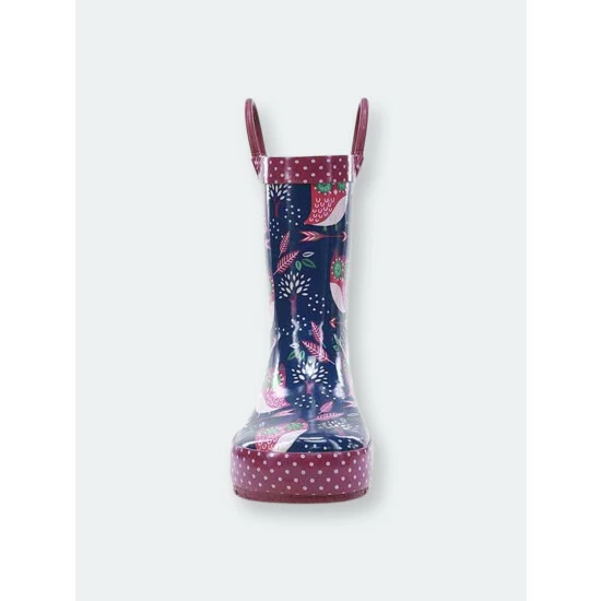 Western Chief Kids Owl Dream Rain Boot Apparel Navy 3 Western Chief Kids Owl Dream Rain Boot Apparel Navy - Image 3