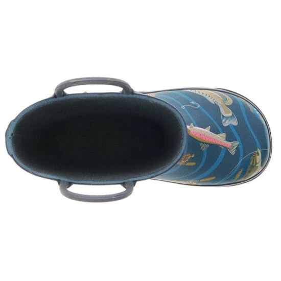 Western Chief Kids Gone Fish'n Rain Boot Shoes Navy 6 Western Chief Kids Gone Fish'n Rain Boot Shoes Navy - Image 6