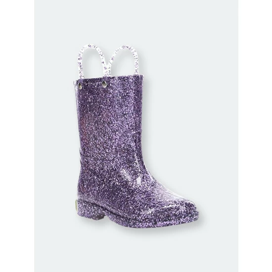 Western Chief Kids Glitter Rain Boots Apparel Lilac - Image 2