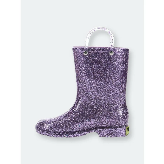 Western Chief Kids Glitter Rain Boots Apparel Lilac - Image 3